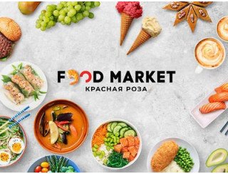 Food Market Красная роза лого