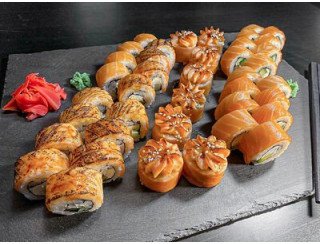 Суши маркет Лосось лого