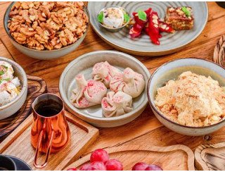 Хинкали на районе лого