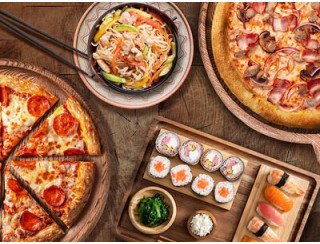 Pizzasushiwok лого