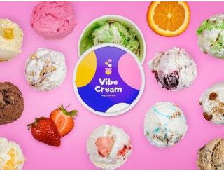 Vibecream мороженое лого