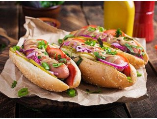 Hotdog and coffee лого