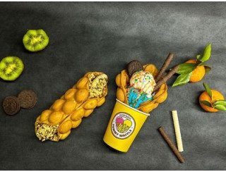 Yummy Waffle лого