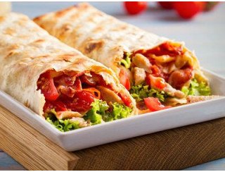 Шаурма на спортивной лого