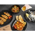 Мидии и креветки