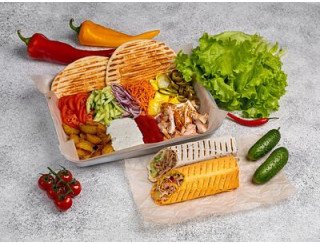 Шаверма черное & белое лого