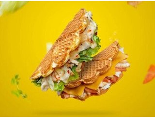 Vaffel Норвежский стритфуд лого