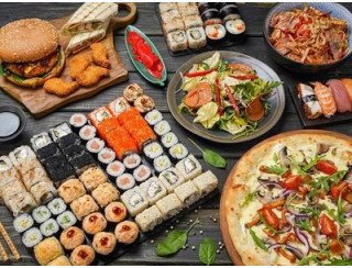 Суши Wok лого