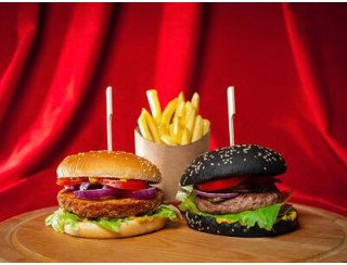 Бургер  с огоньком лого