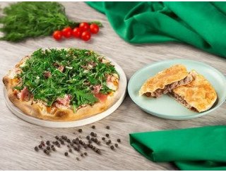 Чебурек и пицца лого