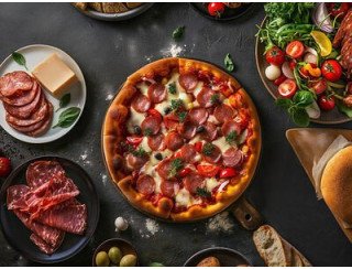 Пиццерия вершина пиццы лого