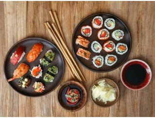 Танец суши-пицца лого